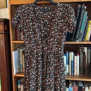 Christy Dawn Floral Midi Dress with V neck